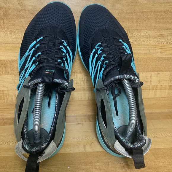 Nike Free Virtuous Black Aqua Green Print QS sz 9 - Picture 5 of 8